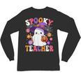 Spooky Teacher Halloween Cute Halloween Teacher Ghost Unisex Long Sleeve T-Shirt, trending gift