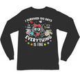 I Survived 100 Days Of School Teacher Kids Cat Lover Unisex Long Sleeve T-Shirt, trending gift
