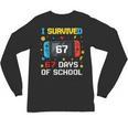 I Survived 67 Days Of School 67 Teacher Squad Matching Unisex Long Sleeve T-Shirt, trending gift I Survived 67 Days Of School 67 Teacher Squad Matching Unisex Long Sleeve T-Shirt, trending gift