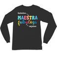 Sustantivo Maestra Fabulosa Adjetivo Spanish Teacher Unisex Long Sleeve T-Shirt, trending gift