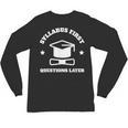 SYLLABUS PROFESSOR TEACHER Unisex Long Sleeve T-Shirt, trending gift SYLLABUS PROFESSOR TEACHER Unisex Long Sleeve T-Shirt, trending gift
