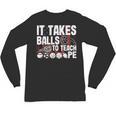 It Takes Balls To Teach Pe Teacher Chaos Coordinator US Flag Unisex Long Sleeve T-Shirt, trending gift It Takes Balls To Teach Pe Teacher Chaos Coordinator US Flag Unisex Long Sleeve T-Shirt, trending gift