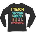 I Teach Second Grade Superheroes Teacher Superhero Unisex Long Sleeve T-Shirt, trending gift