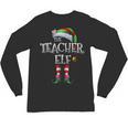 The Teacher Elf Shirt Matching Family Christmas Elf Men Women Kids Unisex Long Sleeve T-Shirt, trending gift