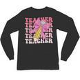 Teacher Pencil Back To School Groovy Pink Teacher First Day Unisex Long Sleeve T-Shirt, trending gift Teacher Pencil Back To School Groovy Pink Teacher First Day Unisex Long Sleeve T-Shirt, trending gift