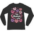 Teacher Positive Affirmations Candy Heart Valentine's Day Unisex Long Sleeve T-Shirt, trending gift