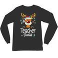 Teacher Squad Red Plaid Rudolph Reindeer Christmas Unisex Long Sleeve T-Shirt, trending gift