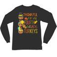 Thankful For My 4th Grade Turkey Thanksgiving Turkey Teacher Unisex Long Sleeve T-Shirt, trending gift