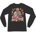 Thanksgiving Teacher Books Turkey Reading Book Unisex Long Sleeve T-Shirt, trending gift