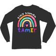 Tiny Human Tamer Watercolor Rainbow Daycare Teacher Unisex Long Sleeve T-Shirt, trending gift Tiny Human Tamer Watercolor Rainbow Daycare Teacher Unisex Long Sleeve T-Shirt, trending gift