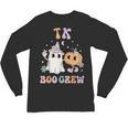 TK Boo Crew Retro Groovy Halloween Floral Ghost TK Teacher Men Women Kids Unisex Long Sleeve T-Shirt, trending gift TK Boo Crew Retro Groovy Halloween Floral Ghost TK Teacher Men Women Kids Unisex Long Sleeve T-Shirt, trending gift