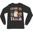 Trick Or Teach Ghost Teacher School Halloween Men Women Unisex Long Sleeve T-Shirt, trending gift Trick Or Teach Ghost Teacher School Halloween Men Women Unisex Long Sleeve T-Shirt, trending gift