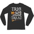 Trig Or Treat Shirt Halloween Math Teacher School College Men Women Kids Unisex Long Sleeve T-Shirt, trending gift
