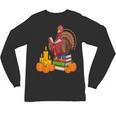 Turkey Reading Books Fall Thanksgiving Teacher Book Unisex Long Sleeve T-Shirt, trending gift Turkey Reading Books Fall Thanksgiving Teacher Book Unisex Long Sleeve T-Shirt, trending gift