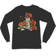Turkey Reading Books Fall Thanksgiving Teacher Librarian Unisex Long Sleeve T-Shirt, trending gift