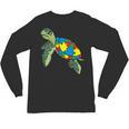 Turtle Puzzle Pieces For Autism Awareness Kids Women Teacher Unisex Long Sleeve T-Shirt, trending gift