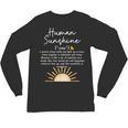 Vintage Human Sunshine Definition Teachers Mom Boss Women Unisex Long Sleeve T-Shirt, trending gift