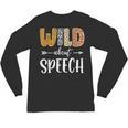 Wild About Speech SLP Leopard Teacher Back To School Kids Unisex Long Sleeve T-Shirt, trending gift Wild About Speech SLP Leopard Teacher Back To School Kids Unisex Long Sleeve T-Shirt, trending gift