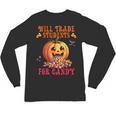Will Trade Students For Candy Teacher Cute Halloween Pumpkin Unisex Long Sleeve T-Shirt, trending gift