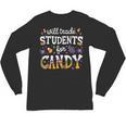Will Trade Students For Candy Teacher Halloween Costume Tee Unisex Long Sleeve T-Shirt, trending gift Will Trade Students For Candy Teacher Halloween Costume Tee Unisex Long Sleeve T-Shirt, trending gift