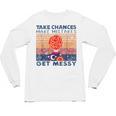 Take Chances Make Mistakes Get Messy Vintage Teacher Life Unisex Long Sleeve T-Shirt, trending gift
