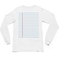 College Ruled Lined Paper Student Teacher Professor Costume Unisex Long Sleeve T-Shirt, trending gift College Ruled Lined Paper Student Teacher Professor Costume Unisex Long Sleeve T-Shirt, trending gift