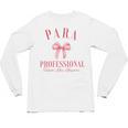 Coquette Bow Paraprofessional School Para Squad Teacher Aide Unisex Long Sleeve T-Shirt, trending gift Coquette Bow Paraprofessional School Para Squad Teacher Aide Unisex Long Sleeve T-Shirt, trending gift