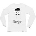 French Teacher Halloween Bonjour Ghost Unisex Long Sleeve T-Shirt, trending gift