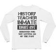 Halloween History Teacher Prisoner Costume Unisex Long Sleeve T-Shirt, trending gift