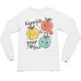 Happy To See Your Face Teacher Apple Unisex Long Sleeve T-Shirt, trending gift