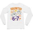 Haunted 67 Ghost Math Teacher Halloween Costume Math Pun Unisex Long Sleeve T-Shirt, trending gift Haunted 67 Ghost Math Teacher Halloween Costume Math Pun Unisex Long Sleeve T-Shirt, trending gift