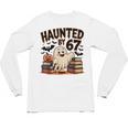 Haunted By 67 Teacher Ghost Pumpkin Halloween Costum Unisex Long Sleeve T-Shirt, trending gift