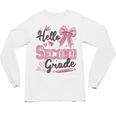 Hello Second Grade First Day Of School Coquette Teacher Girl Unisex Long Sleeve T-Shirt, trending gift