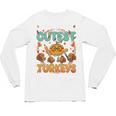 Humor I Teach The Cutest Turkeys Thanksgiving Teacher Unisex Long Sleeve T-Shirt, trending gift