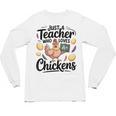 Just a Teacher Who Loves Chickens Chicken Farm Animal Lover Unisex Long Sleeve T-Shirt, trending gift