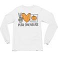 Peace Love Visuals Sped Teacher Pumpkin Skeleton Halloween Unisex Long Sleeve T-Shirt, trending gift Peace Love Visuals Sped Teacher Pumpkin Skeleton Halloween Unisex Long Sleeve T-Shirt, trending gift