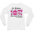 Pre-k Teacher In October We Wear Pink Breast Cancer Unisex Long Sleeve T-Shirt, trending gift