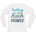 Retro Groovy Teaching Is My Super Power Teacher's Present Men Women Unisex Long Sleeve T-Shirt, trending gift