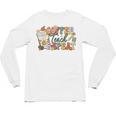 Retro Grovvy Coffee Teach Repeat Teacher Unisex Long Sleeve T-Shirt, trending gift