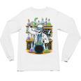 Skeleton Mad Scientist Halloween Costume Science Teacher Unisex Long Sleeve T-Shirt, trending gift