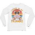 I Teach In My Pajamas Teacher Sunset Bear Retro Unisex Long Sleeve T-Shirt, trending gift I Teach In My Pajamas Teacher Sunset Bear Retro Unisex Long Sleeve T-Shirt, trending gift