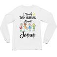 I Teach Tiny Humans About Jesus Sunday School Teacher Unisex Long Sleeve T-Shirt, trending gift I Teach Tiny Humans About Jesus Sunday School Teacher Unisex Long Sleeve T-Shirt, trending gift