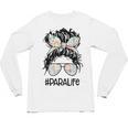 Teacher Para Life Tee Paraprofessional Cute Messy Bun Unisex Long Sleeve T-Shirt, trending gift Teacher Para Life Tee Paraprofessional Cute Messy Bun Unisex Long Sleeve T-Shirt, trending gift