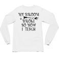 Teacher Witch Halloween My Broom Broke So Now I Teach For Men Women Unisex Long Sleeve T-Shirt, trending gift Teacher Witch Halloween My Broom Broke So Now I Teach For Men Women Unisex Long Sleeve T-Shirt, trending gift