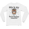 This Is My Tired Teacher Costume Skull Halloween Messy Bun Unisex Long Sleeve T-Shirt, trending gift This Is My Tired Teacher Costume Skull Halloween Messy Bun Unisex Long Sleeve T-Shirt, trending gift