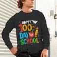 100th Day Of School Teachers Kids Happy 100 Days Unisex Long Sleeve T-Shirt, gift for family, gift for coworker 100th Day Of School Teachers Kids Happy 100 Days Unisex Long Sleeve T-Shirt, gift for family, gift for coworker
