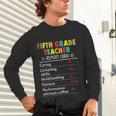 5th Grade Teacher Report Card Appreciation Men Women Unisex Long Sleeve T-Shirt, gift for family, gift for coworker