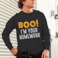 Boo I'm Your Homework Halloween Teacher Costume Unisex Long Sleeve T-Shirt, gift for family, gift for coworker Boo I'm Your Homework Halloween Teacher Costume Unisex Long Sleeve T-Shirt, gift for family, gift for coworker