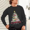 All Booked For Christmas Xmas Tree Teacher Holiday Pajamas Unisex Long Sleeve T-Shirt, gift for family, gift for coworker All Booked For Christmas Xmas Tree Teacher Holiday Pajamas Unisex Long Sleeve T-Shirt, gift for family, gift for coworker