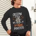 Creepin It Real With My 1st Grade Monsters Halloween Teacher Unisex Long Sleeve T-Shirt, gift for family, gift for coworker Creepin It Real With My 1st Grade Monsters Halloween Teacher Unisex Long Sleeve T-Shirt, gift for family, gift for coworker